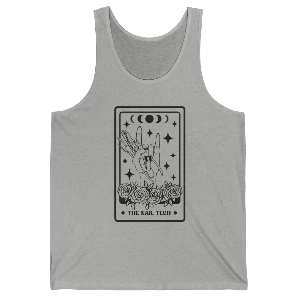 The Nail Tech Tarot Card Beautician Nail Boss Cosmetology Unisex Jersey Tank