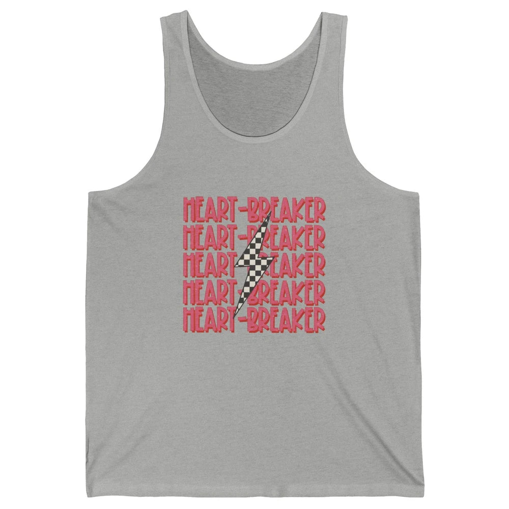 Anti Valentines Day Funny Heartbreaker Thunder Light Boho Unisex Jersey Tank