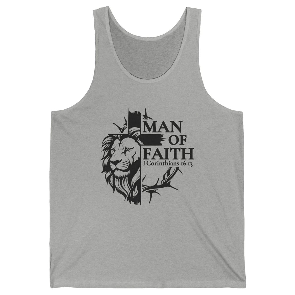 Yeshua Lion Of Judah Man Of Faith Bible Christian Religious Unisex Jersey Tank