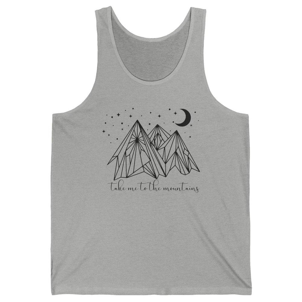 Take Me to the Mountains Boho Hiking Camping Outdoor Gift Unisex Jersey Tank