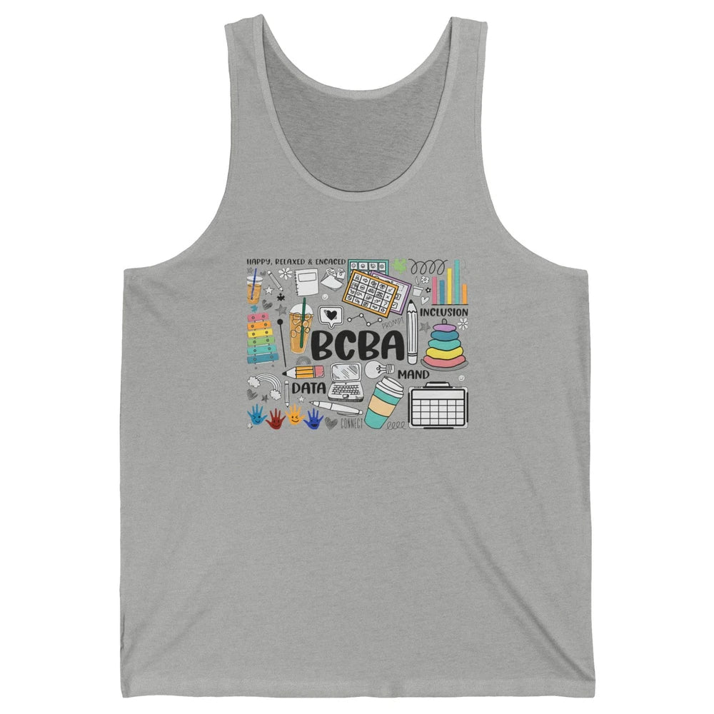 Board Certified Behavior Analyst BCBA Symbols ABA Therapist Unisex Jersey Tank