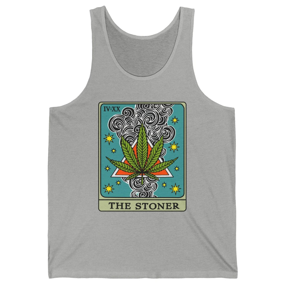 Vintage Weed The Stoner Tarot Card Weed Cannabis Marijuana Unisex Jersey Tank