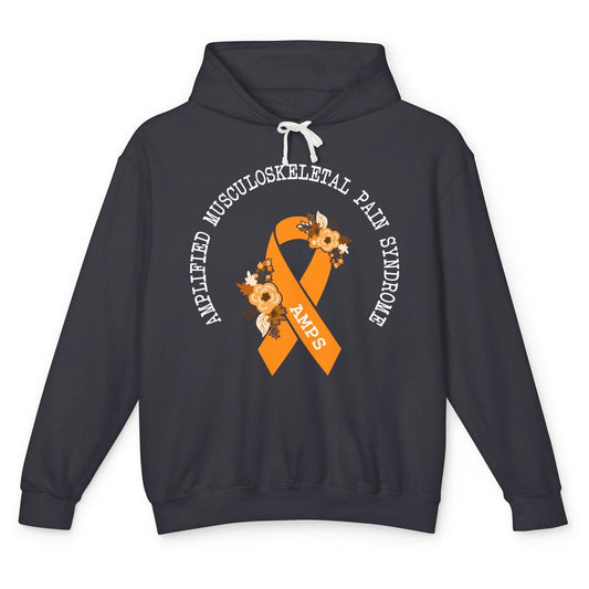 Amplified Musculoskeletal Pain Syndrome AMPS Orange Ribbon Unisex Lightweight Hoodie