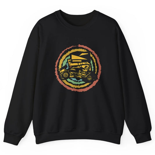 Vintage Dirty Track Racing Retro Sprint Car Speedway Truck Unisex Crewneck Sweatshirt