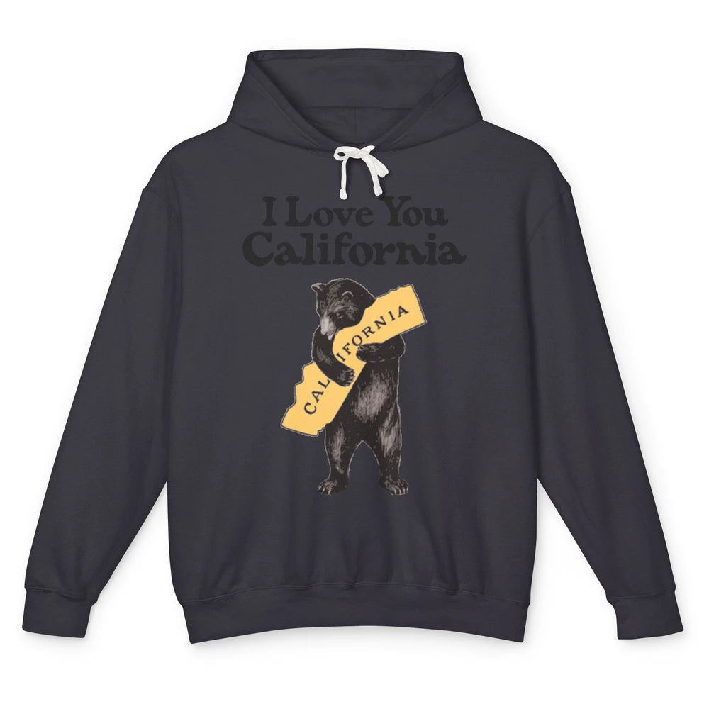 Retro 90s Vintage California Bear Hug Beach Summer Travel Unisex Lightweight Hoodie