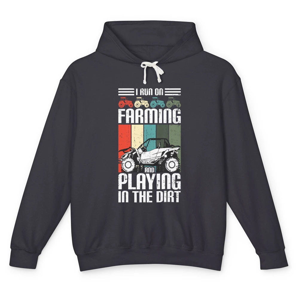 Retro Play In Dirt UTV Mud Riding Dirty SXS Rider Offroad Unisex Lightweight Hoodie