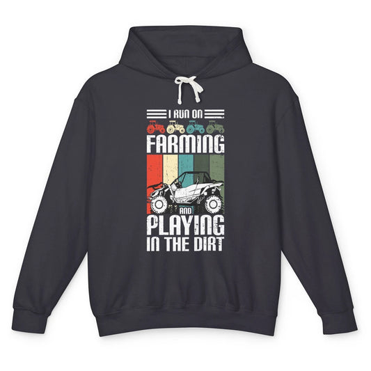 Retro Play In Dirt UTV Mud Riding Dirty SXS Rider Offroad Unisex Lightweight Hoodie