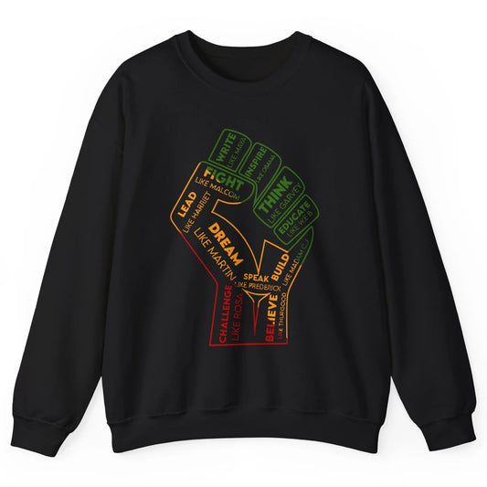 Be Like Famous Black People Black History Juneteenth 1865 Unisex Crewneck Sweatshirt