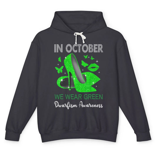 Dwarfism Warrior In October Wear Green High Heels Butterfly Unisex Lightweight Hoodie