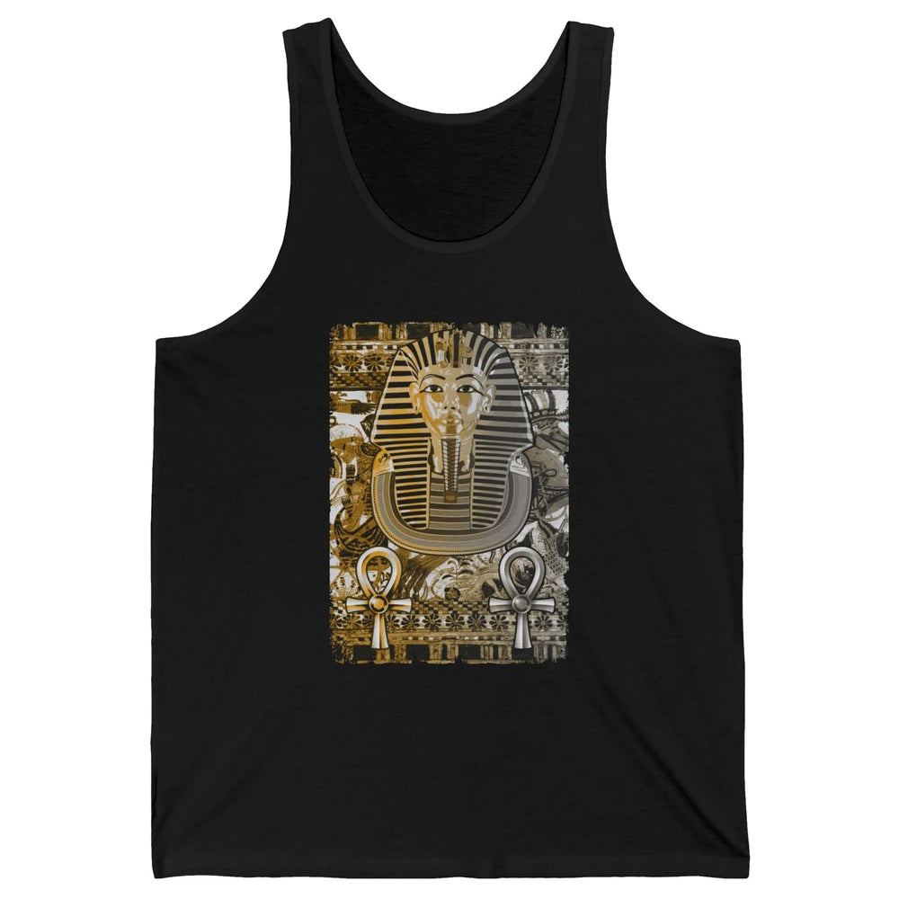 Ancient Egyptian Pyramid Golden King Tut Pharaoh Tutankhamun Unisex Jersey Tank