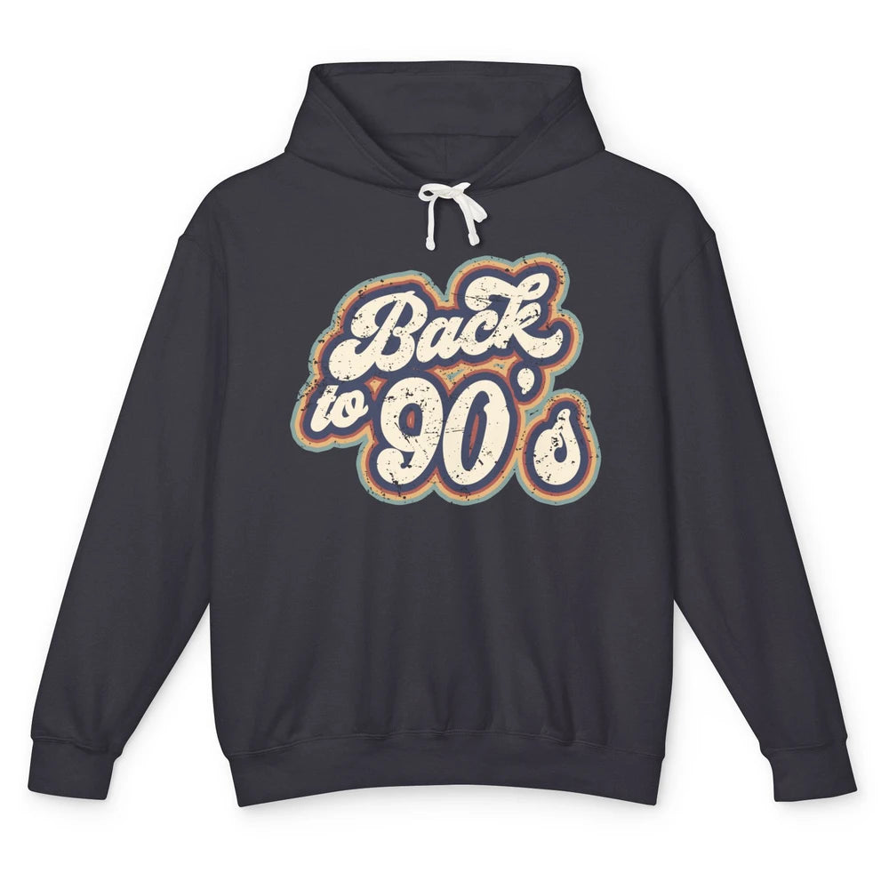 Vintage Made In The 90's Back To 90s Born Birthday Day Gift Unisex Lightweight Hoodie