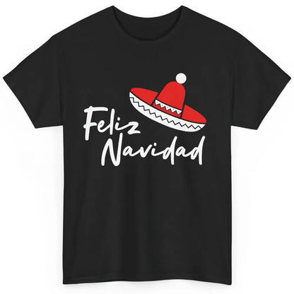 Funny Feliz Navidad Spanish Christmas Mexican Sombrero Gift Classic Unisex T-Shirt