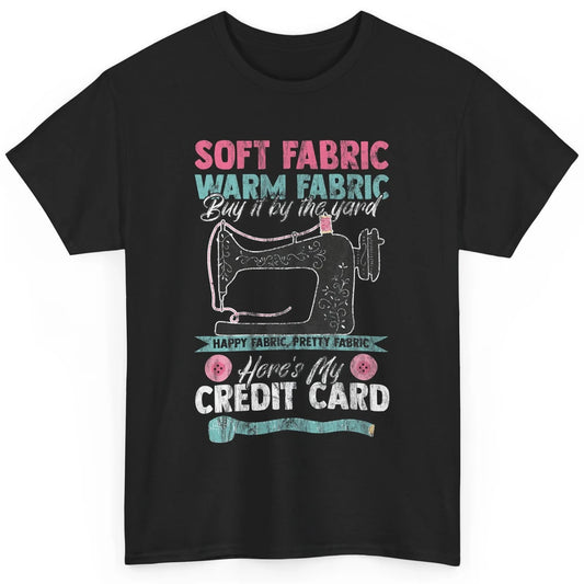 Soft Fabric By The Yard Sewing Machine Quilting Crafting Classic Unisex T-Shirt