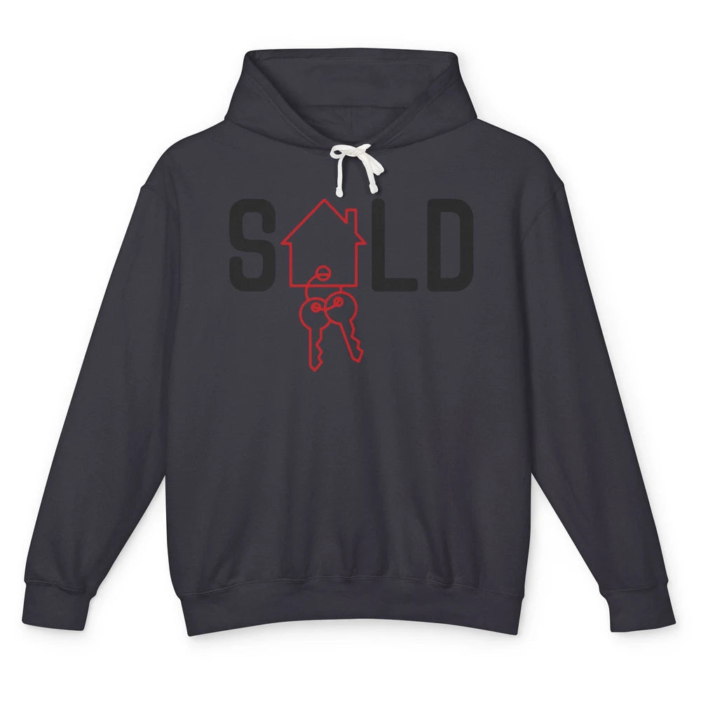 Sold House Hunting Realtor Real Estate Life House Investment Unisex Lightweight Hoodie