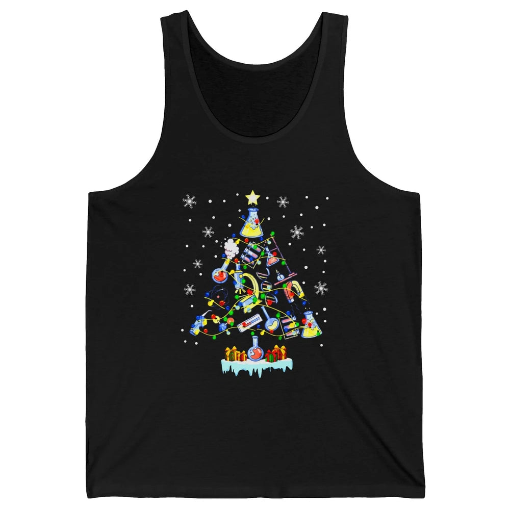 Laboratory Technician Christmas Tree Lab Tech Christmas Unisex Jersey Tank