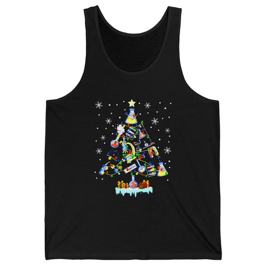 Laboratory Technician Christmas Tree Lab Tech Christmas Unisex Jersey Tank