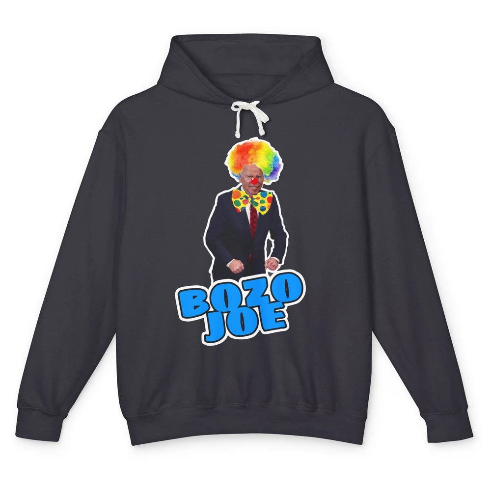 Funny Biden Clown Bozo Joe Anti Biden Liberal Conservative Unisex Lightweight Hoodie