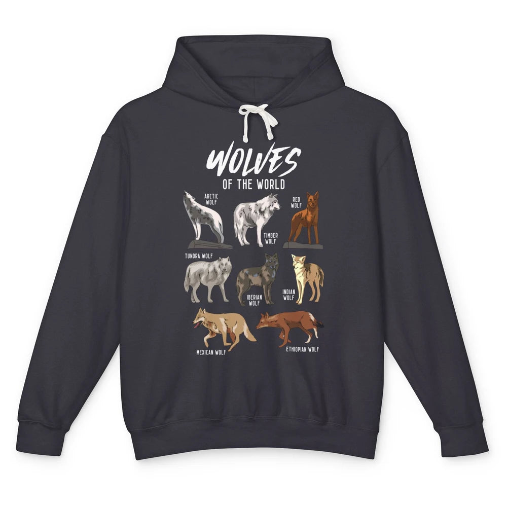 Wolves Of The World Wild Animal Moon Hunter Wolf Hunting Unisex Lightweight Hoodie