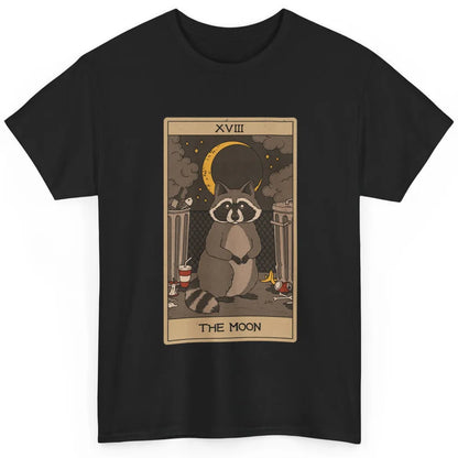 The Moon Raccoon Tarot Card Vintage Opossum Trashed Panda Classic Unisex T-Shirt