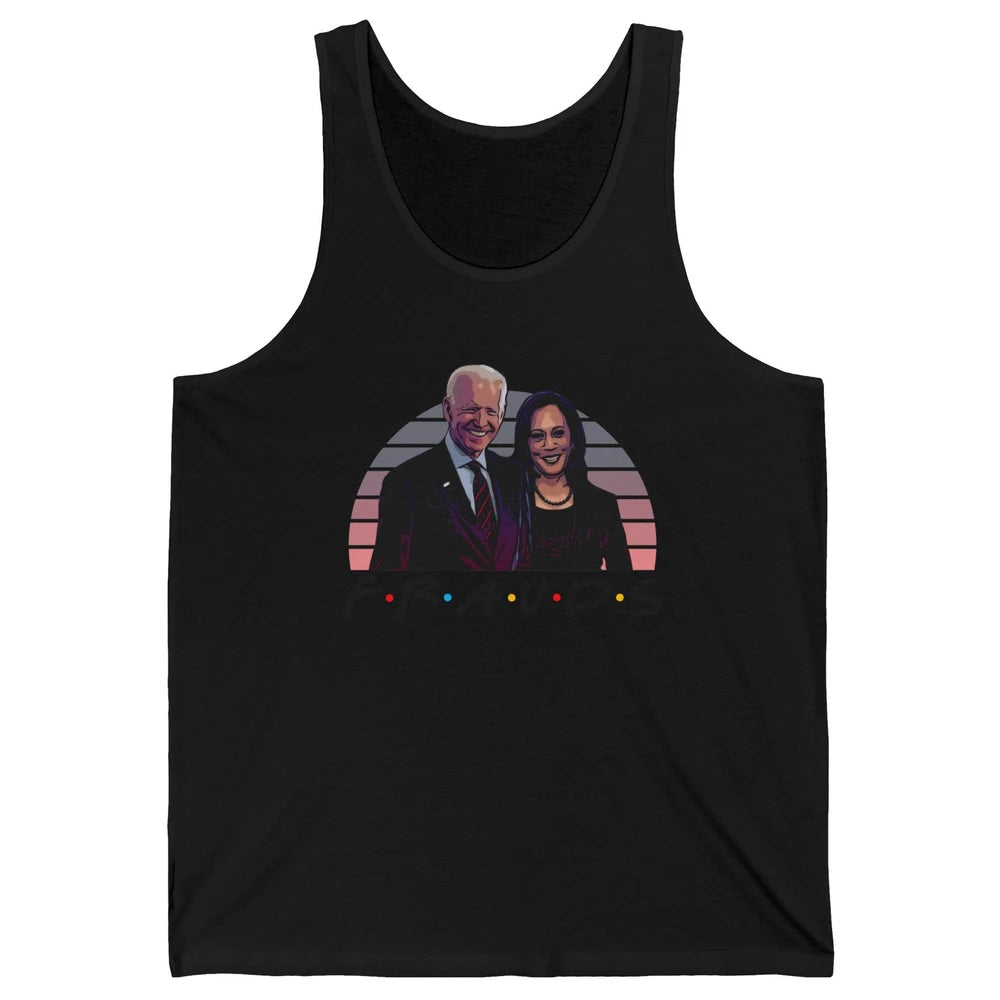 Vintage Joe Biden Frauds Anti Biden Liberals Kamala Harris Unisex Jersey Tank