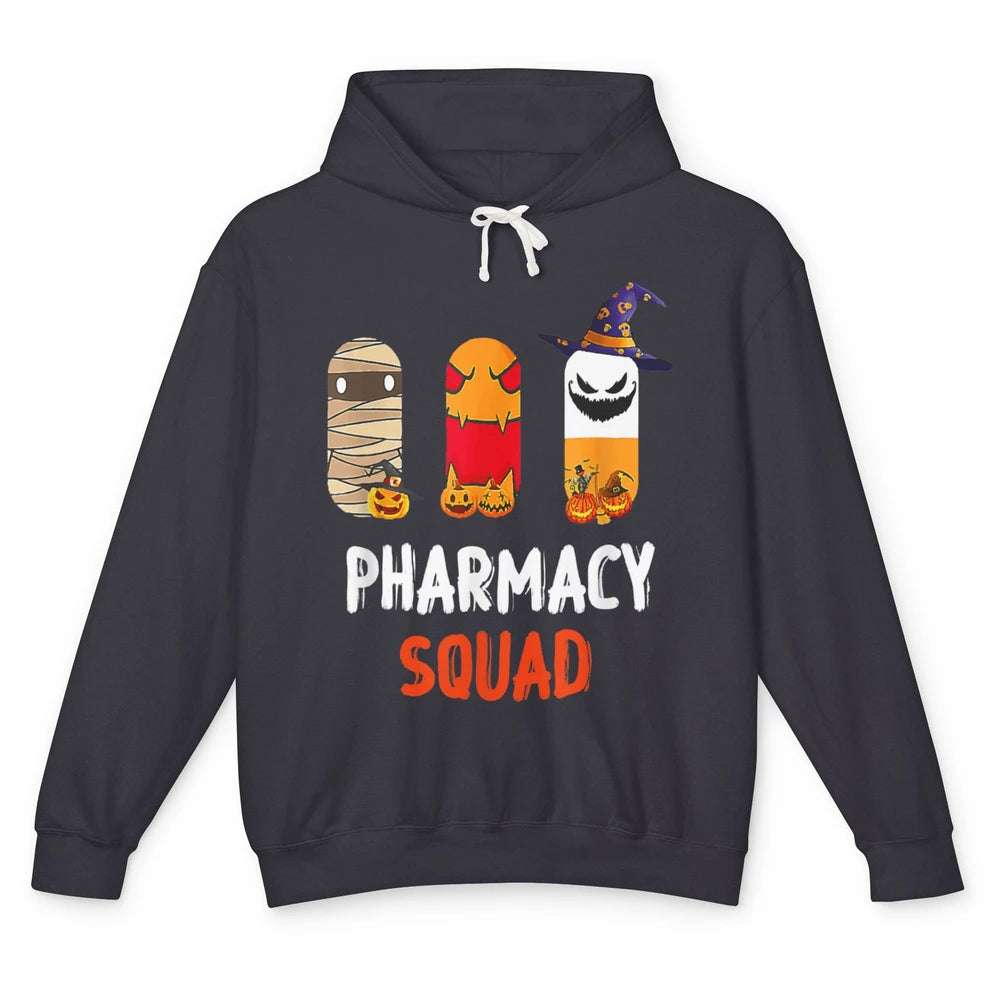 Funny Pharmacy Squad Witch Tablet Nurse Halloween Spooky Boo Unisex Lightweight Hoodie