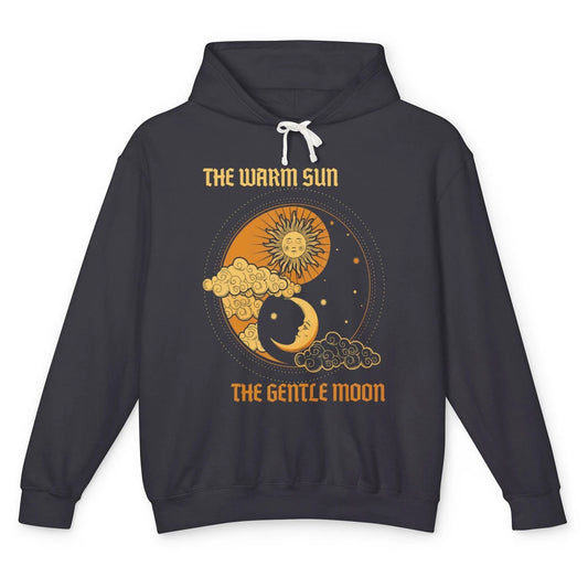 The Warm Sun The Gentle Moon Yin Yang Crescent Halloween Unisex Lightweight Hoodie