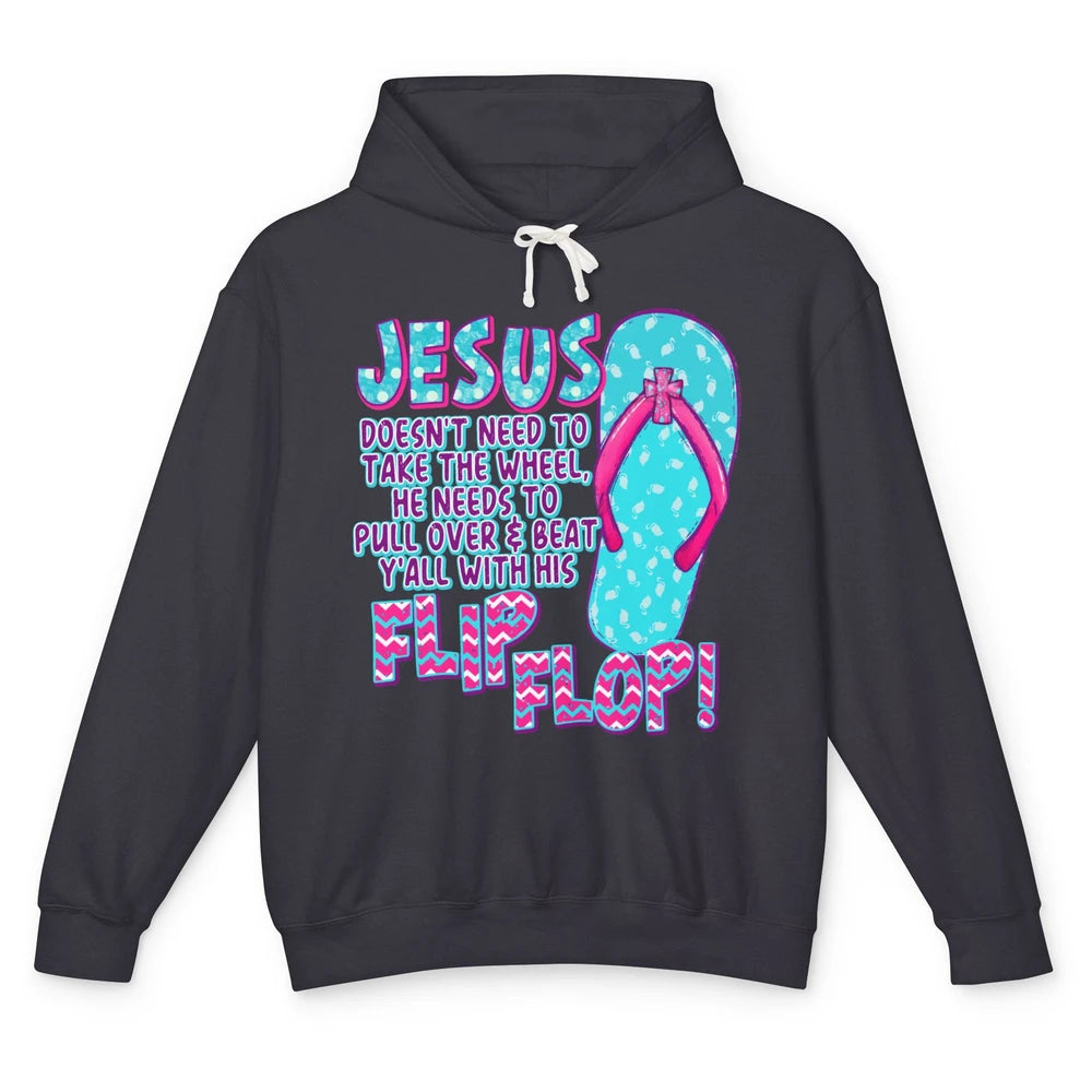 Christian Jesus Doesn't Need To Take The Wheel Religious Unisex Lightweight Hoodie