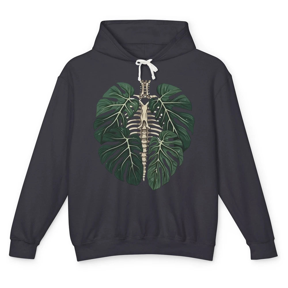 Skeleton Plant Body Nature Botanical Gardening Plant Lovers Unisex Lightweight Hoodie