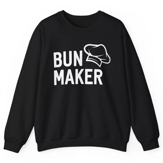 Bun Maker Bun Baker Pregnancy Announcement Baby Reveal Gift Unisex Crewneck Sweatshirt