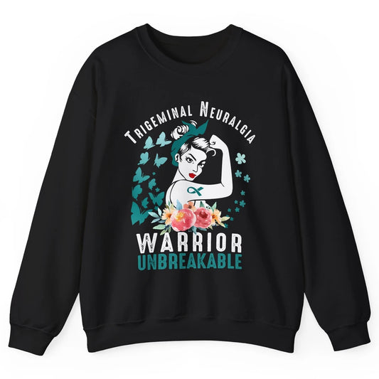 Trigeminal Neuralgia Warrior Unbreakable Strong Woman Unisex Crewneck Sweatshirt