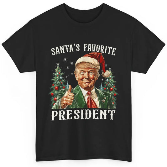 Funny Donald Trump Christmas Santa Favorite President Xmas Classic Unisex T-Shirt