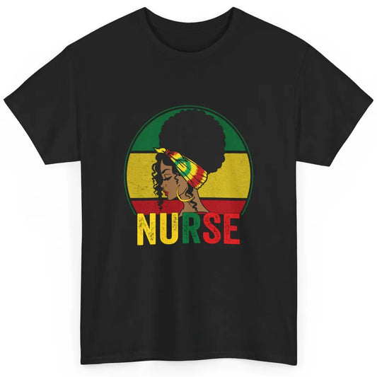 Black History Month Nurse Registered Black Women Medical Classic Unisex T-Shirt