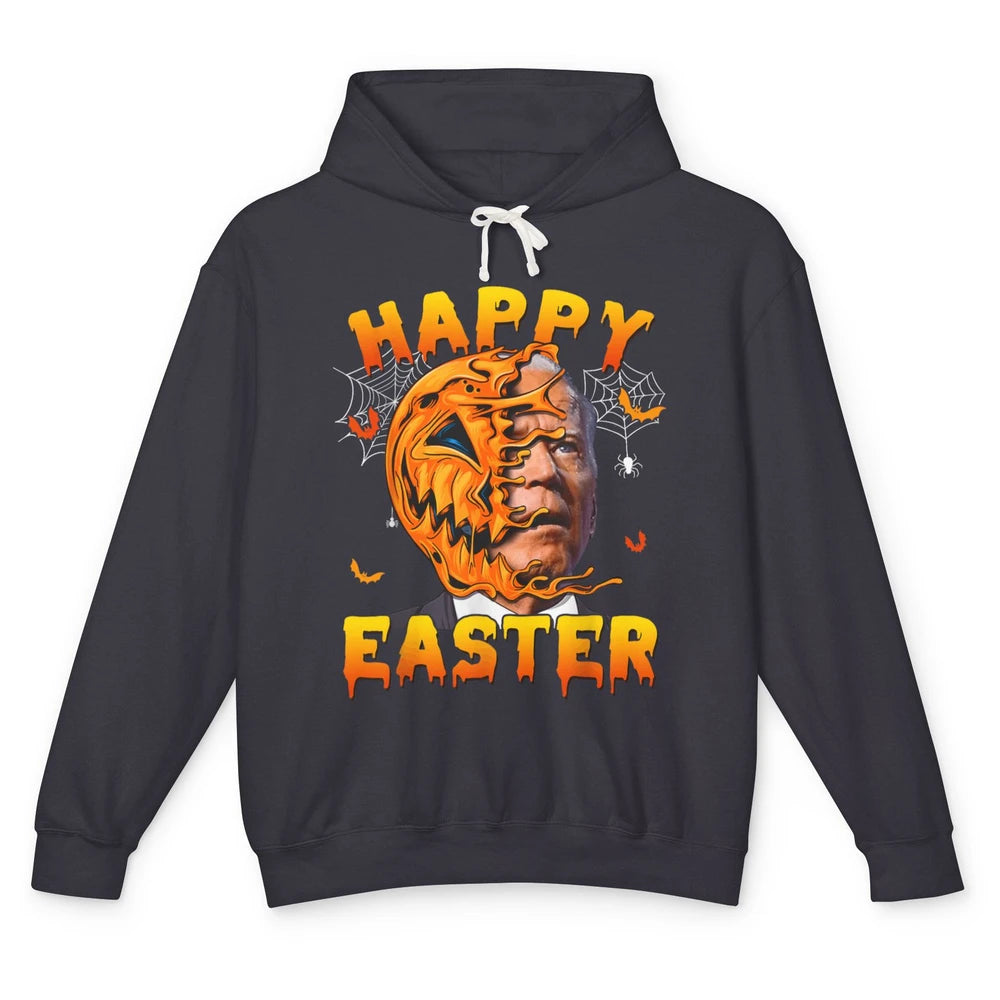 Funny Easter Anti Joe Biden Pumpkin Halloween Spooky Season Unisex Lightweight Hoodie