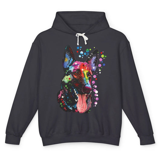 German Shepherd Dog Breed Dean Russo Colorful Dog Lover Unisex Lightweight Hoodie