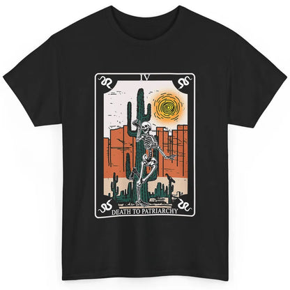 Crescent Death Patriarchy Tarot Card Skeleton Western Goth Classic Unisex T-Shirt