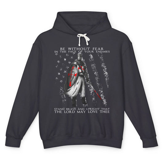 Knight Templar's Oath Be Without Fear In Your Enemies' Face Unisex Lightweight Hoodie