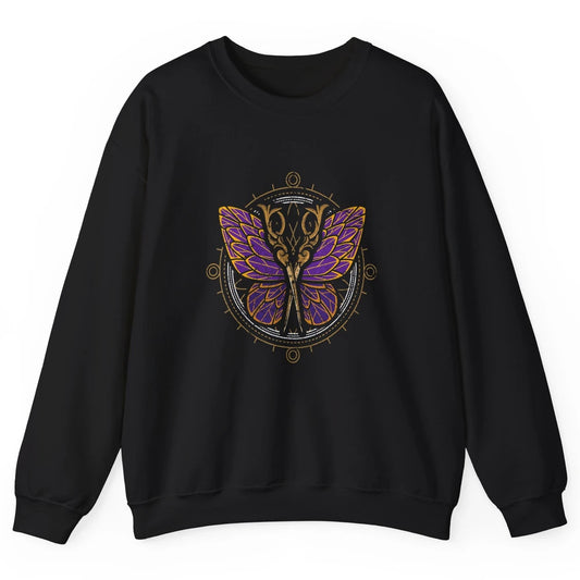 Woman Hair Butterfly Barber Hairstylist Hairdresser Retro Unisex Crewneck Sweatshirt