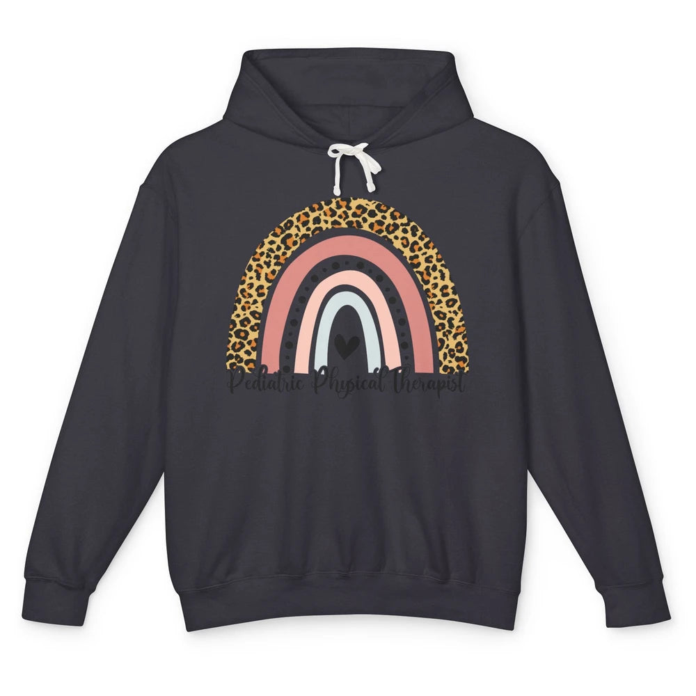 Retro Pediatric Physical Therapy Rainbow Physical Therapist Unisex Lightweight Hoodie