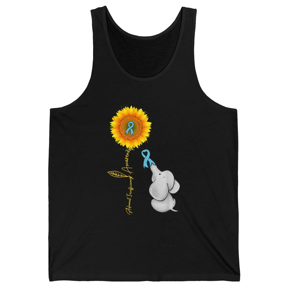 Adrenal Insufficiency Awareness Baby Elephant Sunflower Unisex Jersey Tank