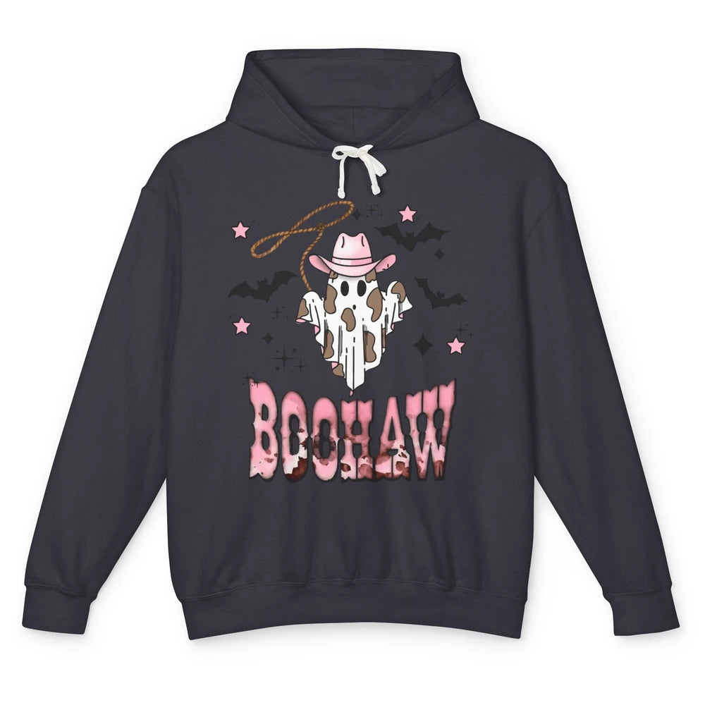 Retro Cowboy Ghost Boohaw Boot Scooting Western Halloween Unisex Lightweight Hoodie