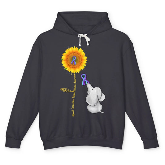 Mixed Connective Tissue Disease Baby Elephant Sunflower Unisex Lightweight Hoodie