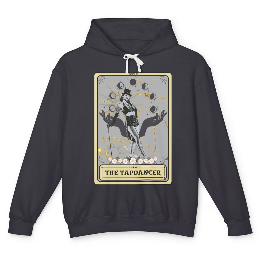 Retro The Tapdancer Tarot Card Tapdancing Halloween Dancer Unisex Lightweight Hoodie