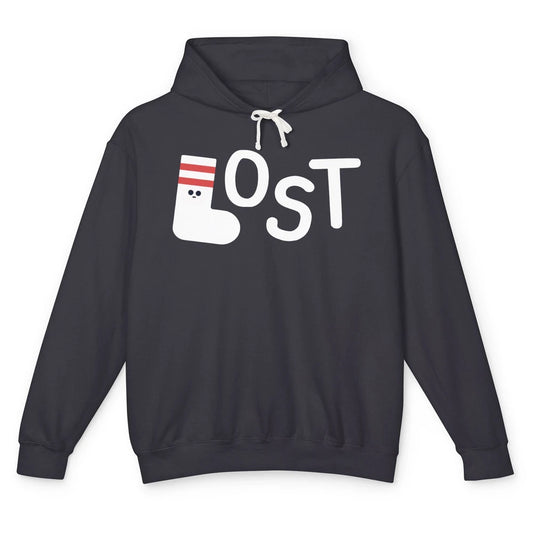 Missing Sock Funny Sock Lost Laundry Pun Lonely Sock Unisex Lightweight Hoodie