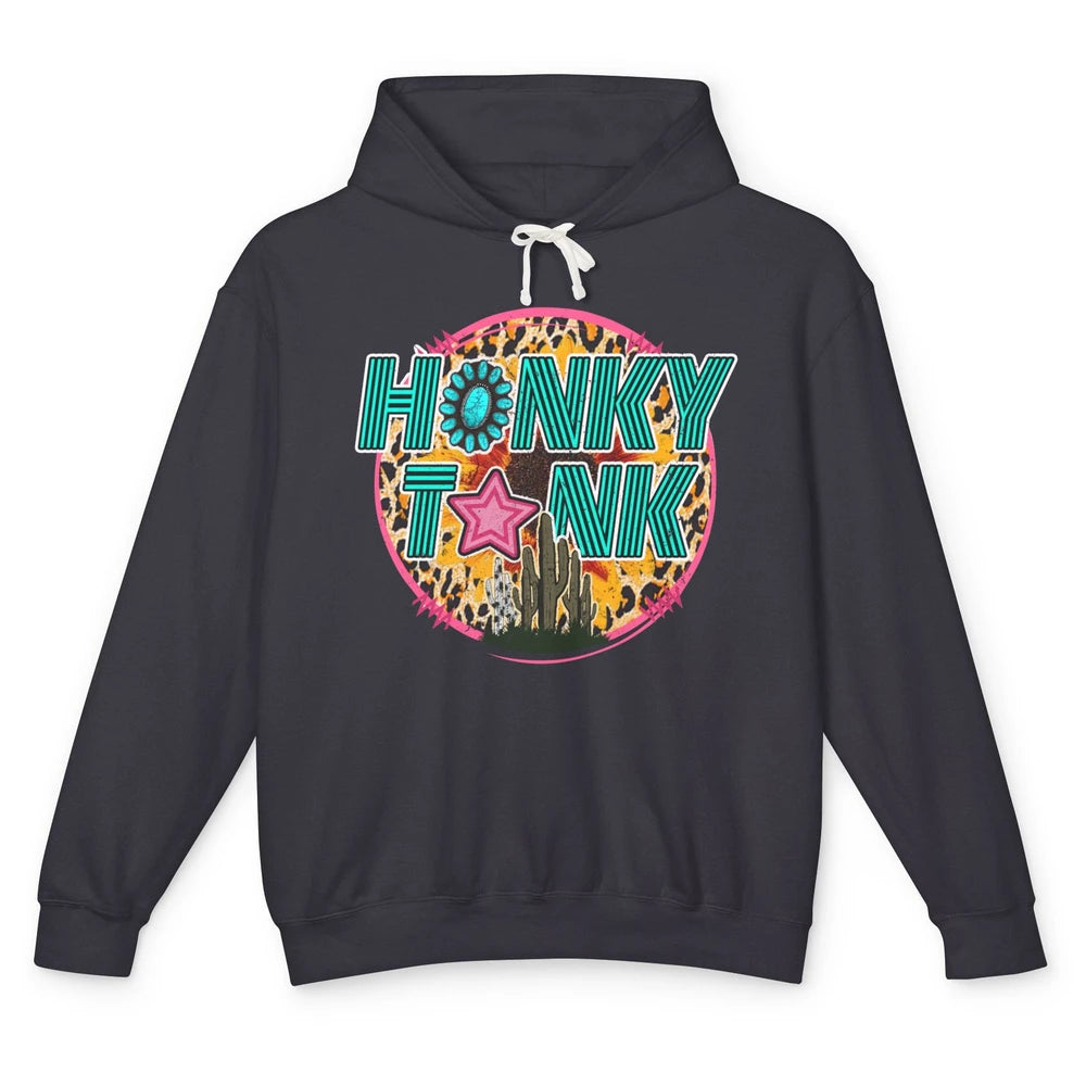 Honky Tonk Highway Desert Cactus Western Country Cowboy Gift Unisex Lightweight Hoodie