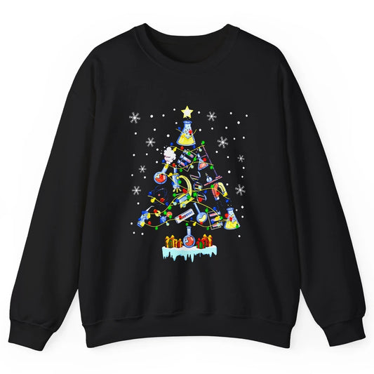 Laboratory Technician Christmas Tree Lab Tech Christmas Unisex Crewneck Sweatshirt