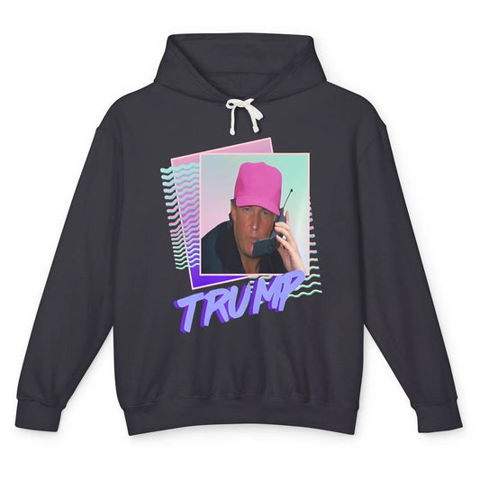 Funny Trump Pink Cap Making Phone Call Trump Lovers Unisex Lightweight Hoodie