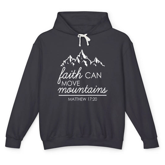 Bible Verse Jesus Christian Religion Mountains God Faith Unisex Lightweight Hoodie