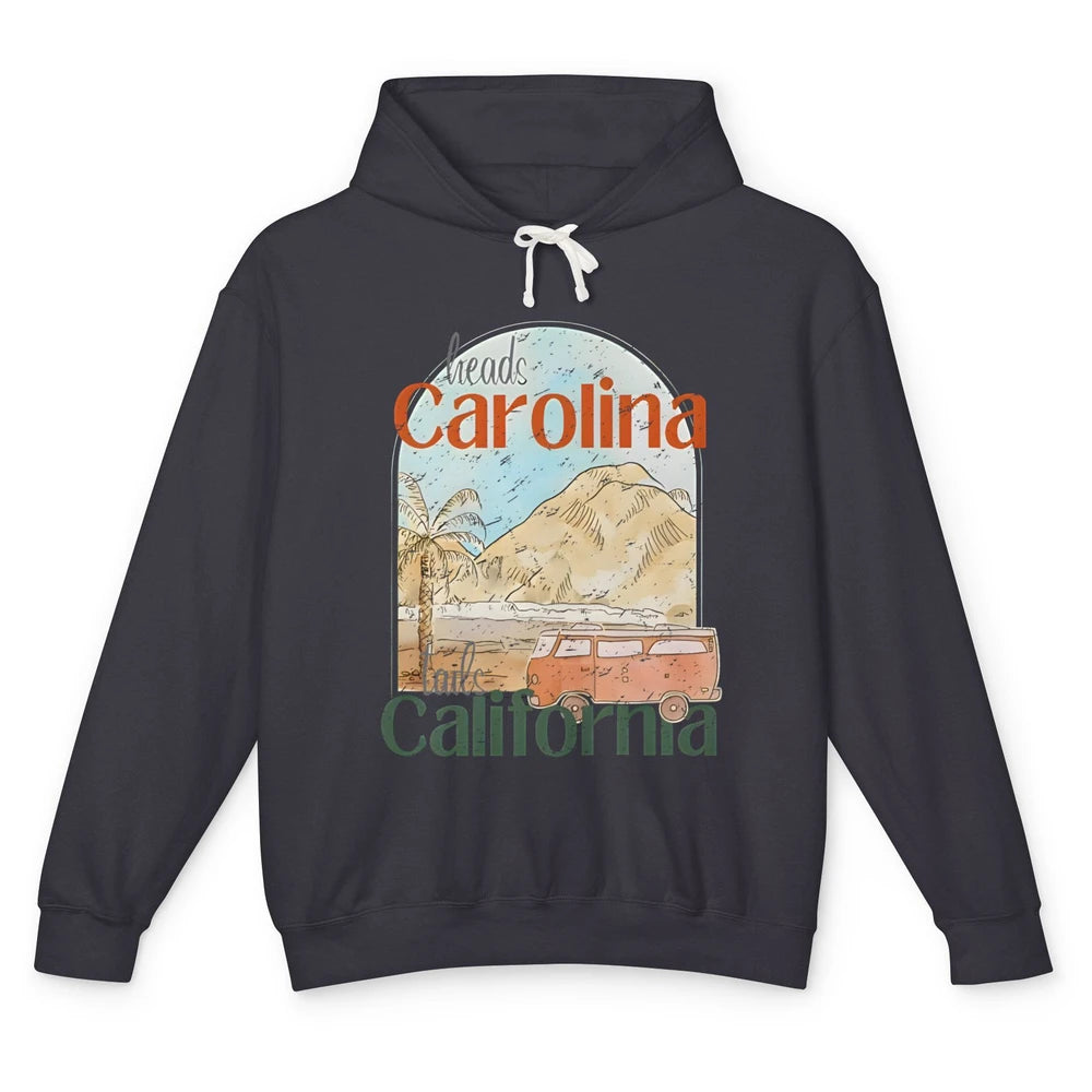 Retro Heads Carolina Tails California Western Country Summer Unisex Lightweight Hoodie