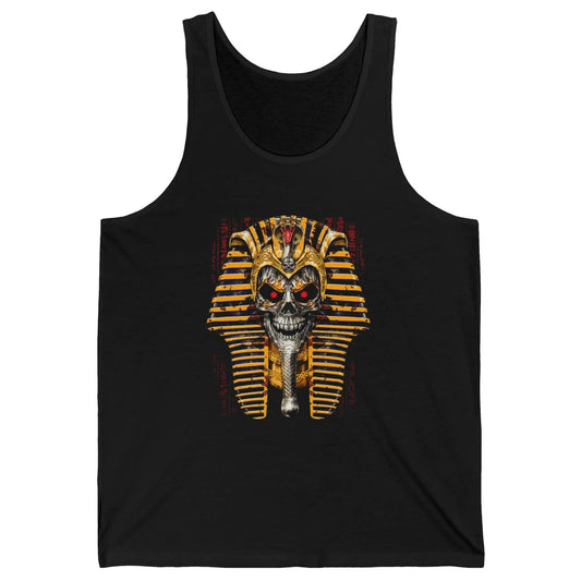 Ancient Egyptian Pyramid Skull King Tut Pharaoh Tutankhamun Unisex Jersey Tank