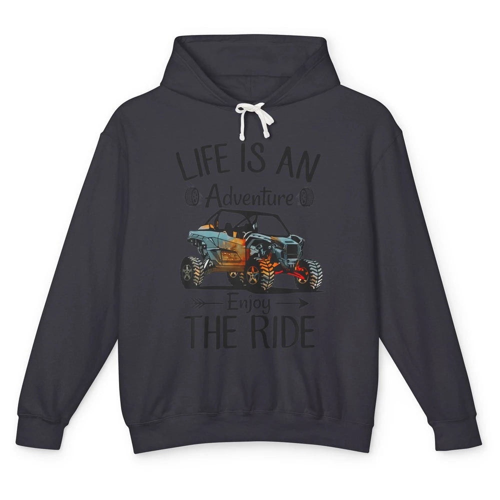 Retro Enjoy The Ride ATV Rider UTV Mud Riding SXS Offroad Unisex Lightweight Hoodie